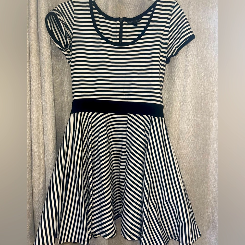 Felicity & Coco Black and White Striped Dress LP